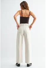 Just Black Denim Patch Pocket Wide Leg Jean