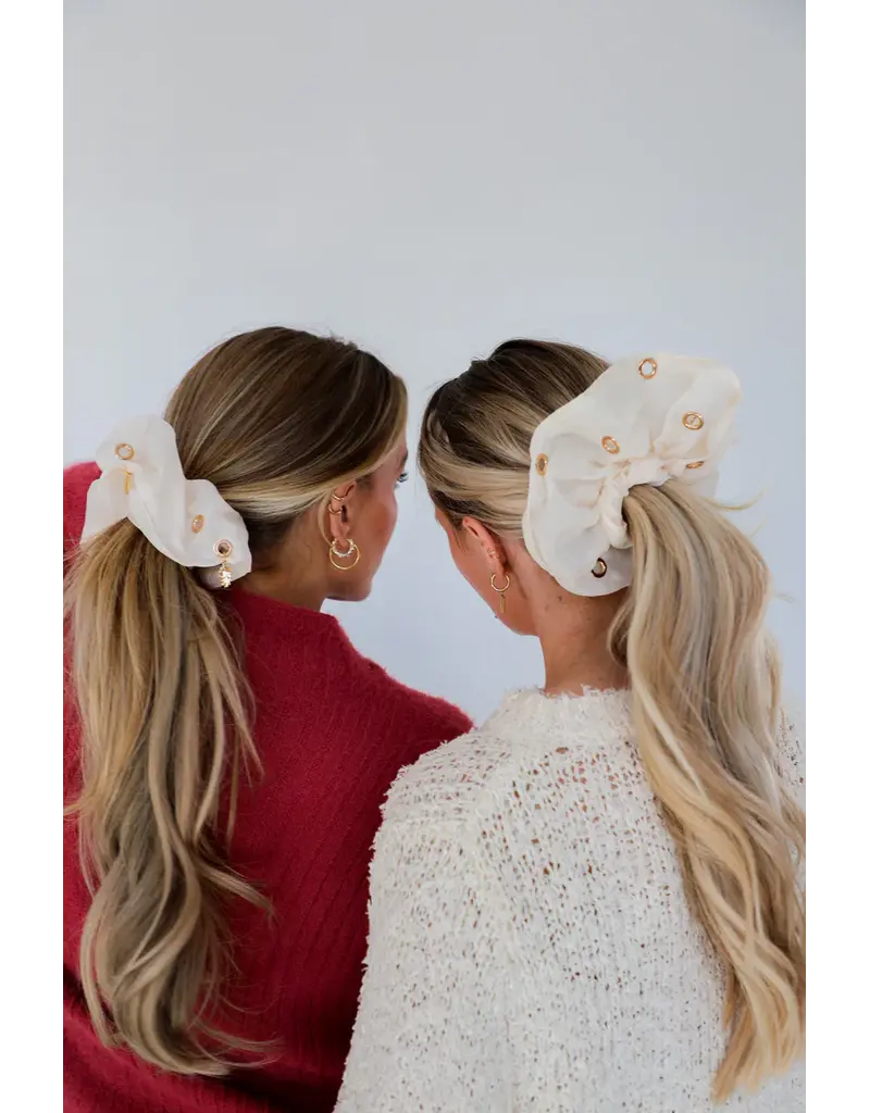 Kaxi Jumbo Scrunchie with Charms