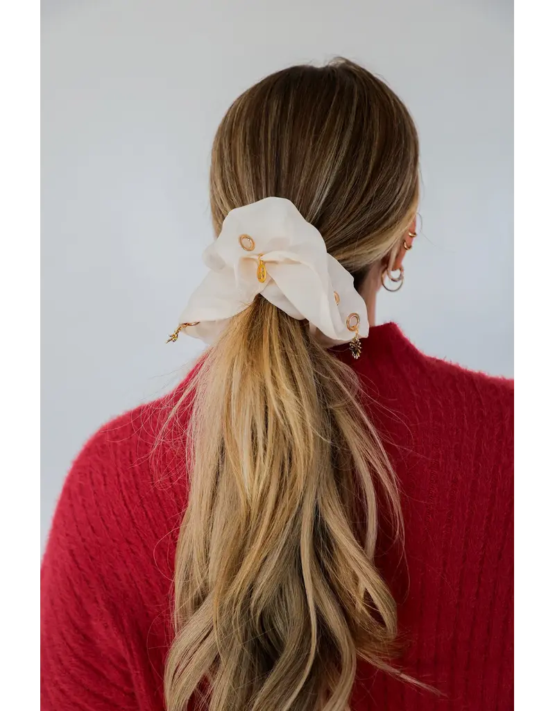 Kaxi Jumbo Scrunchie with Charms