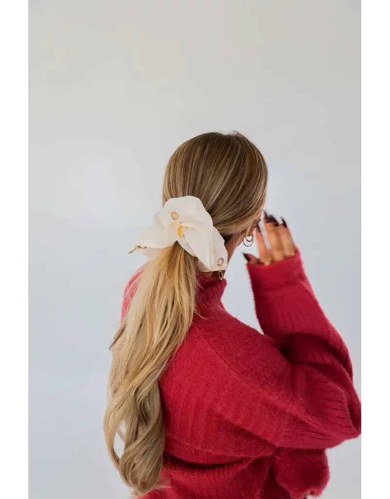 Kaxi Jumbo Scrunchie with Charms