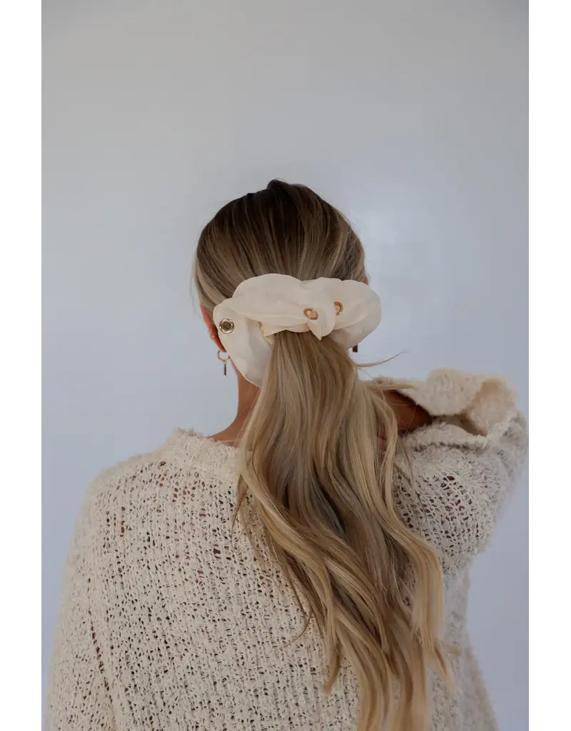 Kaxi Jumbo Scrunchie with Charms