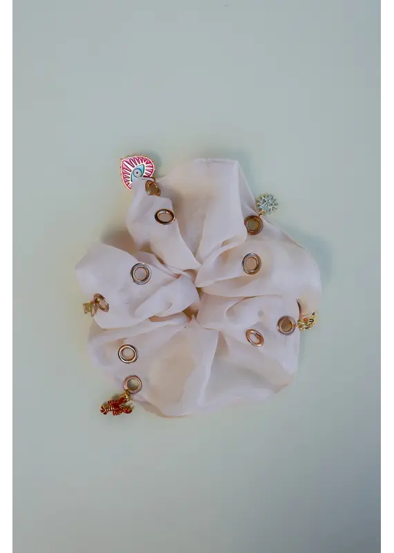 Kaxi Jumbo Scrunchie with Charms