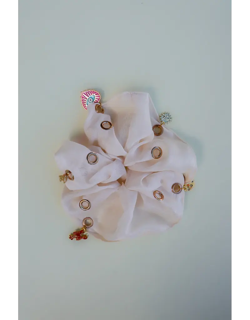 Kaxi Jumbo Scrunchie with Charms