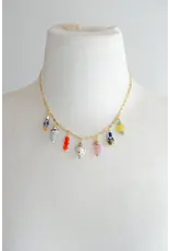 Jill Makes Bright Calypso Charm Necklace