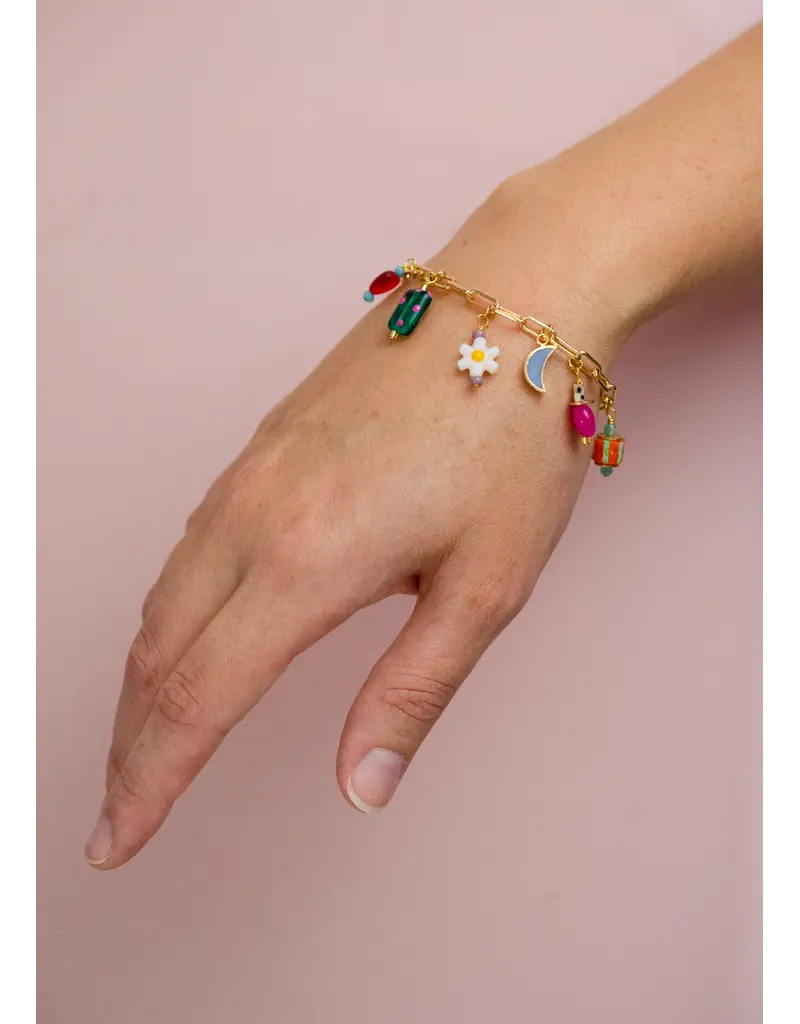 Jill Makes Ladybird Charm Bracelet