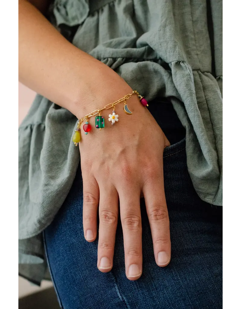 Jill Makes Ladybird Charm Bracelet