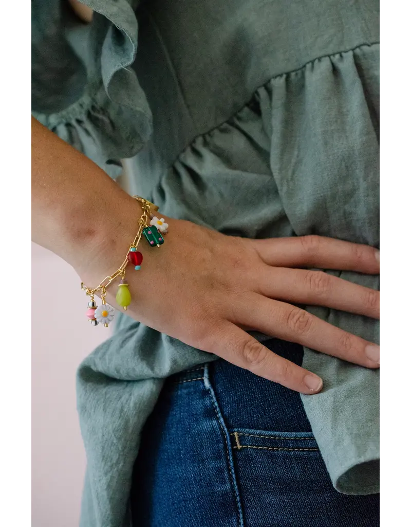 Jill Makes Ladybird Charm Bracelet