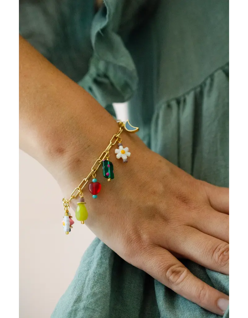 Jill Makes Ladybird Charm Bracelet
