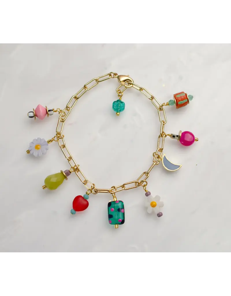 Jill Makes Ladybird Charm Bracelet