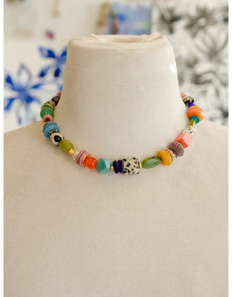 Jill Makes Georgie Chunky Beaded Necklace
