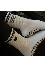 Pilabarre Sweating for the Wedding Grippy Socks