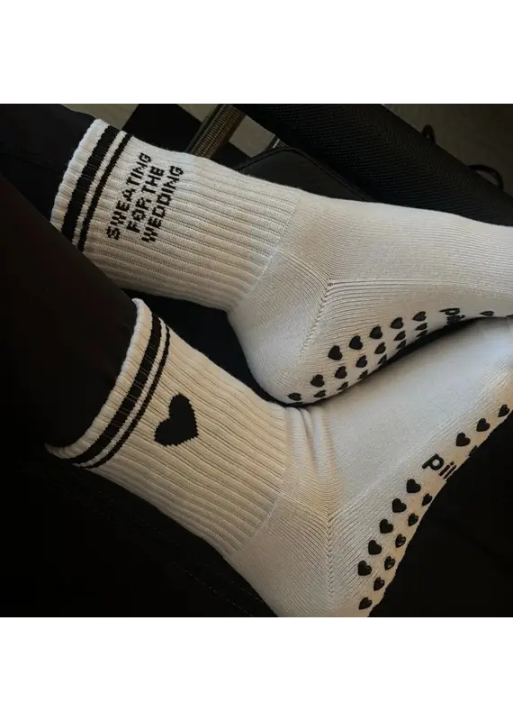 Pilabarre Sweating for the Wedding Grippy Socks