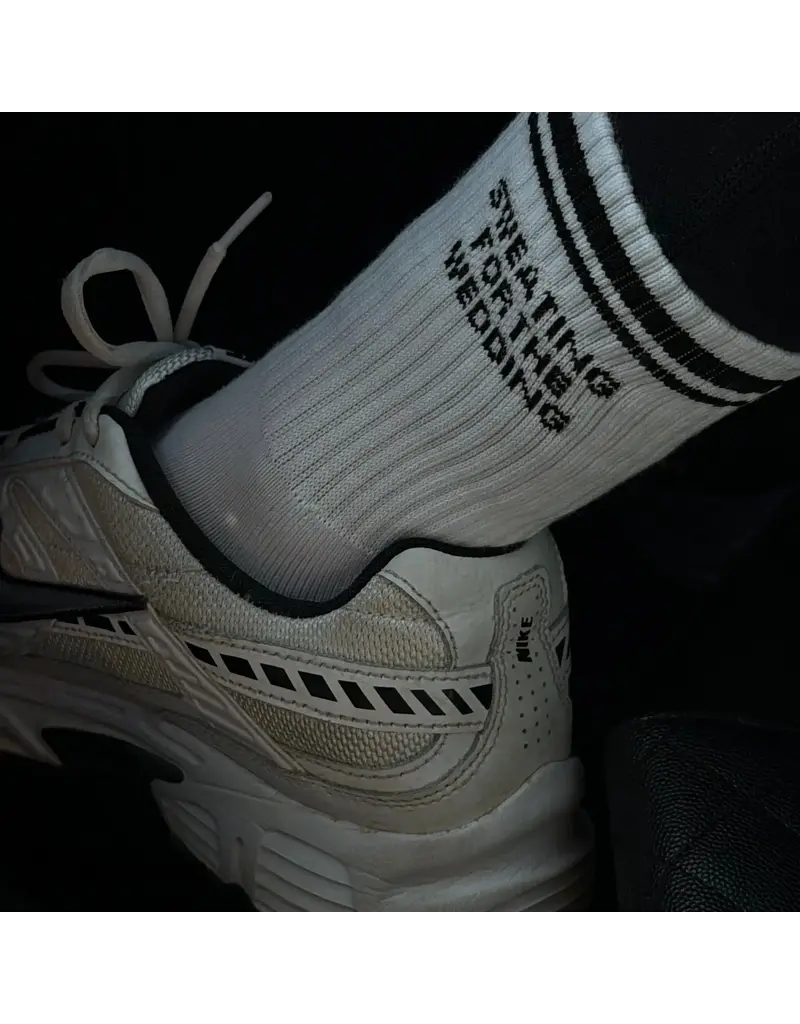 Sweating for the Wedding Grippy Socks