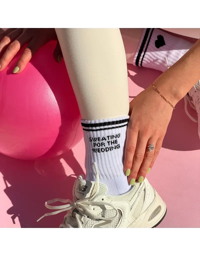 Sweating for the Wedding Grippy Socks