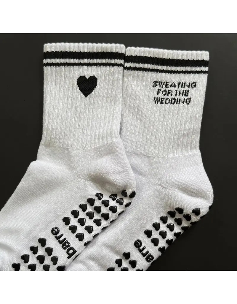 Sweating for the Wedding Grippy Socks