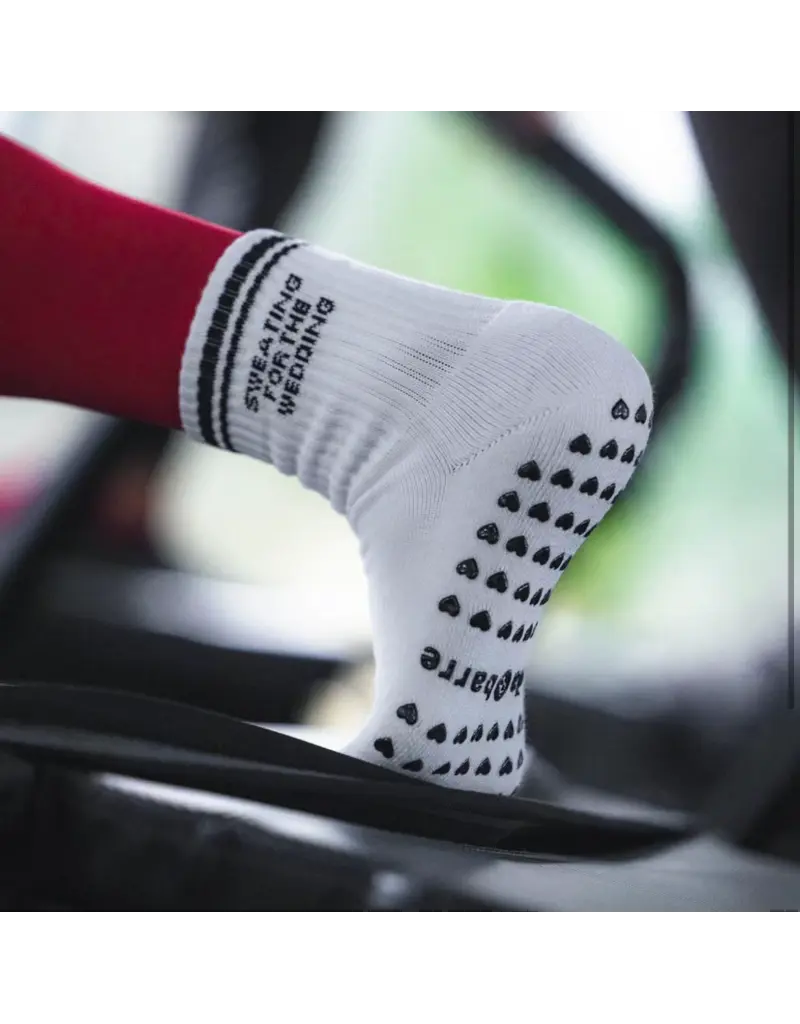 Sweating for the Wedding Grippy Socks