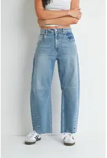 Just Black Denim The Seamed Barrel Jean