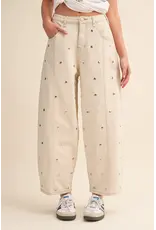 Serena Studded Barrel Jeans