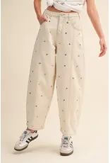 Serena Studded Barrel Jeans