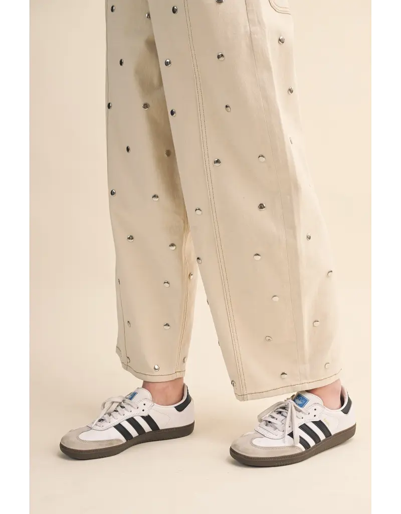 Serena Studded Barrel Jeans