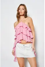 Pretty Garbage Bori Frill Halter Top