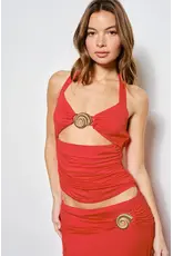 Pretty Garbage Gigi Trim Halter Top