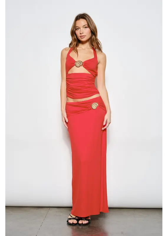 Pretty Garbage Gigi Trim Maxi Skirt