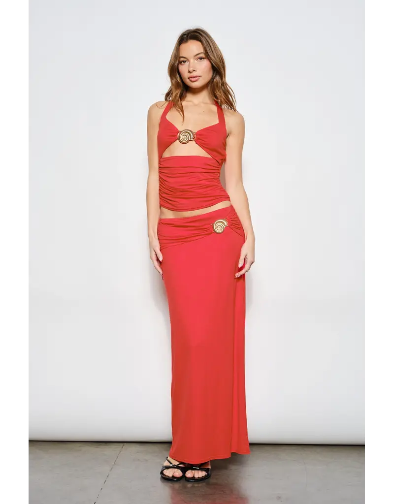 Pretty Garbage Gigi Trim Maxi Skirt