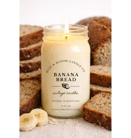 Rust & Bloom Candle Co Banana Bread Candle