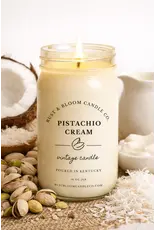 Rust & Bloom Candle Co Pistachio Cream Candle
