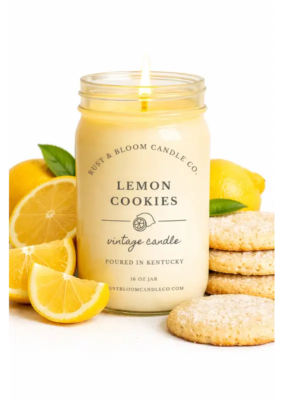Rust & Bloom Candle Co Lemon Cookies Candle