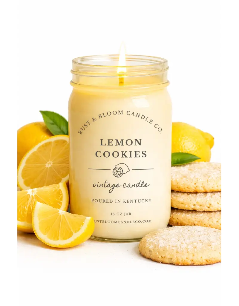 Rust & Bloom Candle Co Lemon Cookies Candle