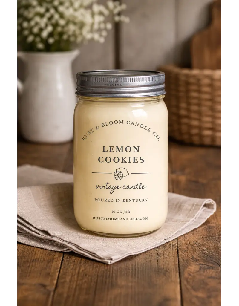 Rust & Bloom Candle Co Lemon Cookies Candle