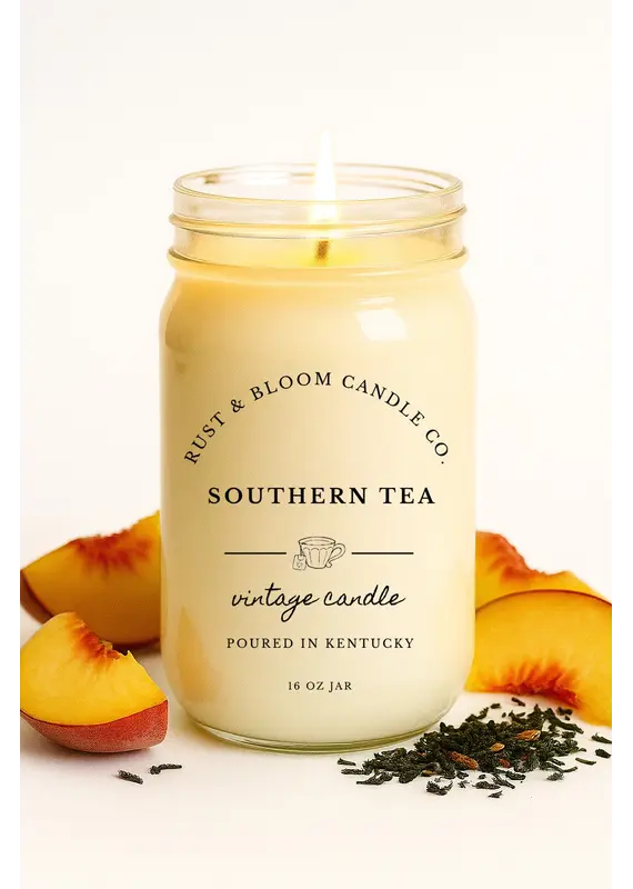 Rust & Bloom Candle Co Southern Tea Candle