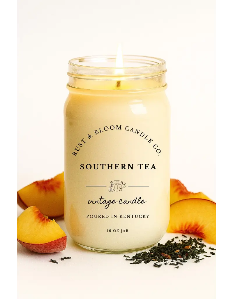 Rust & Bloom Candle Co Southern Tea Candle