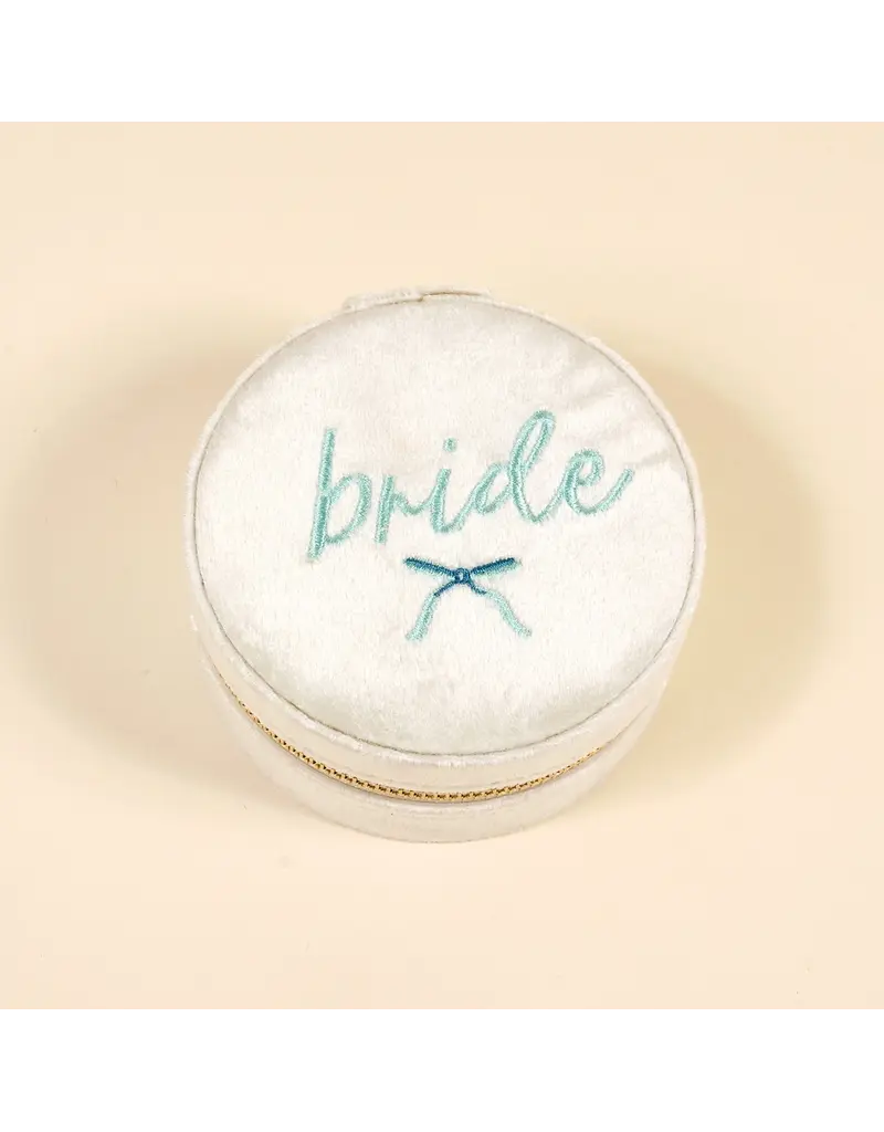 Bride Velvet Jewelry Travel Case