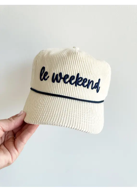 Le Weekend Corduroy Trucker Hat