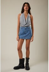 Le Lis Shira Sparkle Knit Halter Top