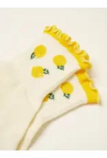 Effortless Club Lemon Ruffle Grippy Socks