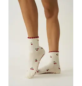Effortless Club Little Cherry Petal Grippy Socks