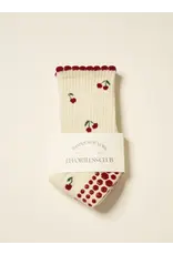 Effortless Club Little Cherry Petal Grippy Socks
