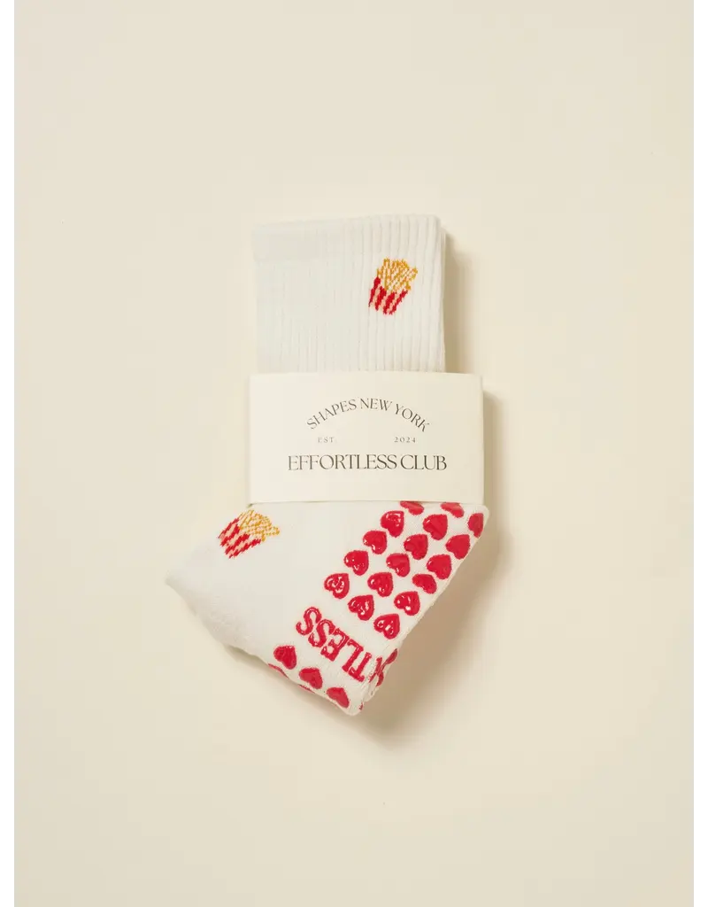 Effortless Club French Fries Grippy Sock