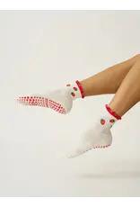 Effortless Club Strawberry Ruffle Grippy Socks