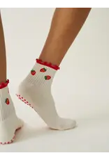 Effortless Club Strawberry Ruffle Grippy Socks