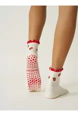 Effortless Club Strawberry Ruffle Grippy Socks