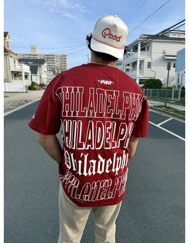 Pro Standard Philadelphia Phillies Unisex Billboard Drop Shoulder Tee