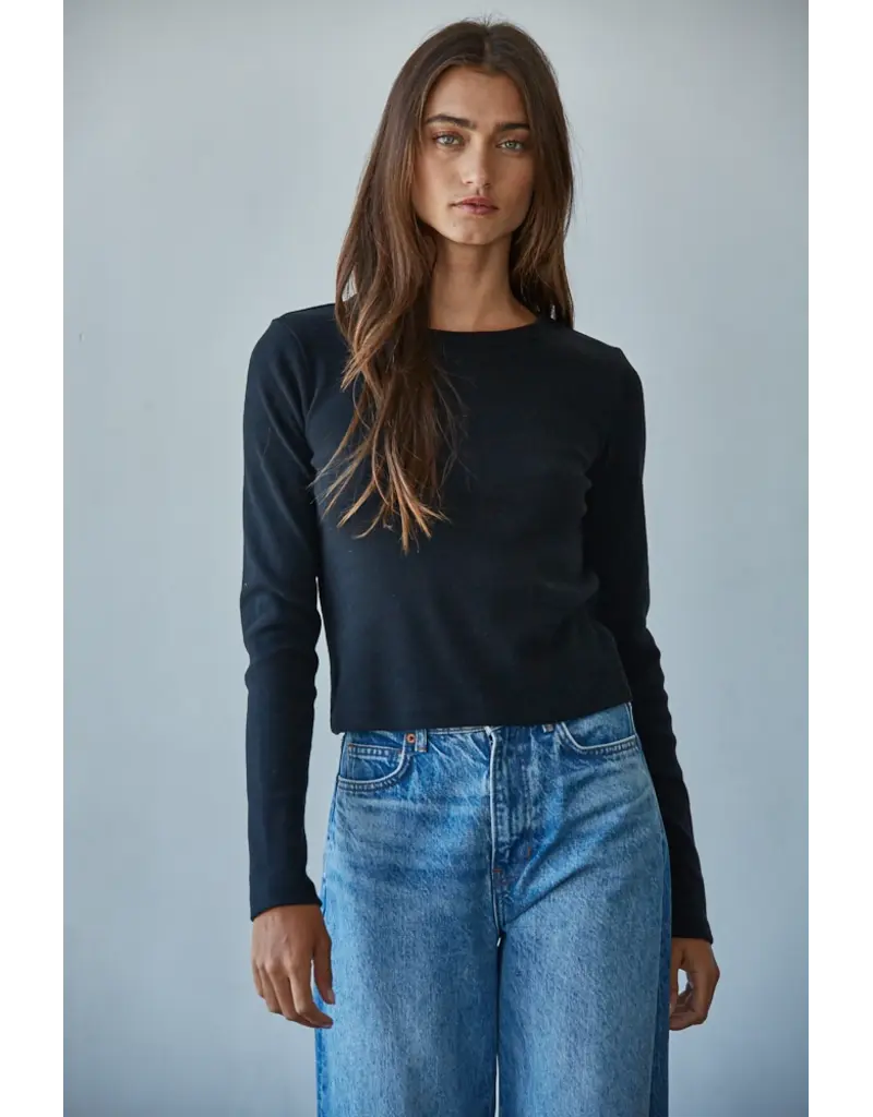 By Together Cotton Round Neck Crop Top *2 colors*