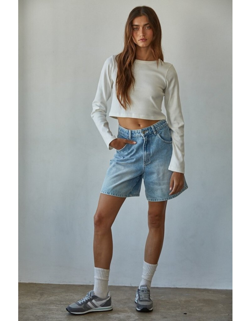 By Together Cotton Round Neck Crop Top *2 colors*