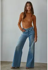 By Together Seamless Stretchy Patterned Mesh Top