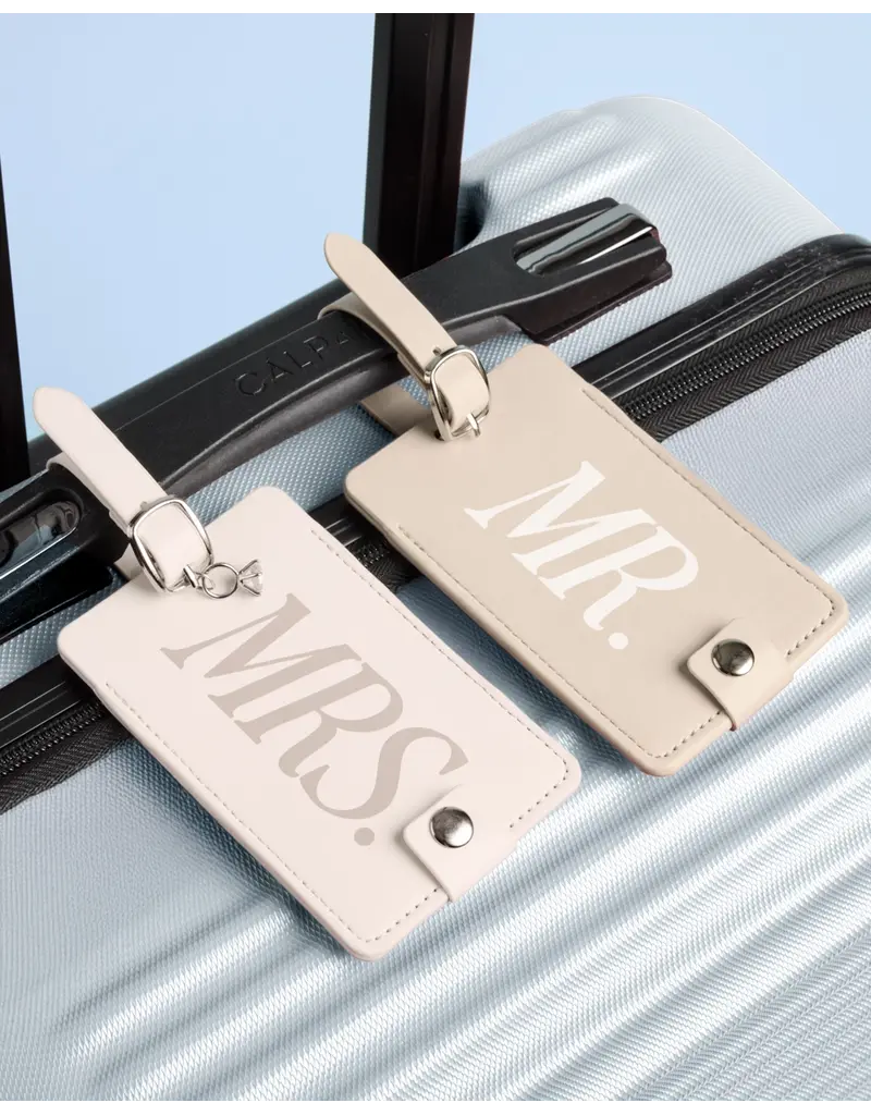 xo, Fetti Mr & Mrs Luggage Tags